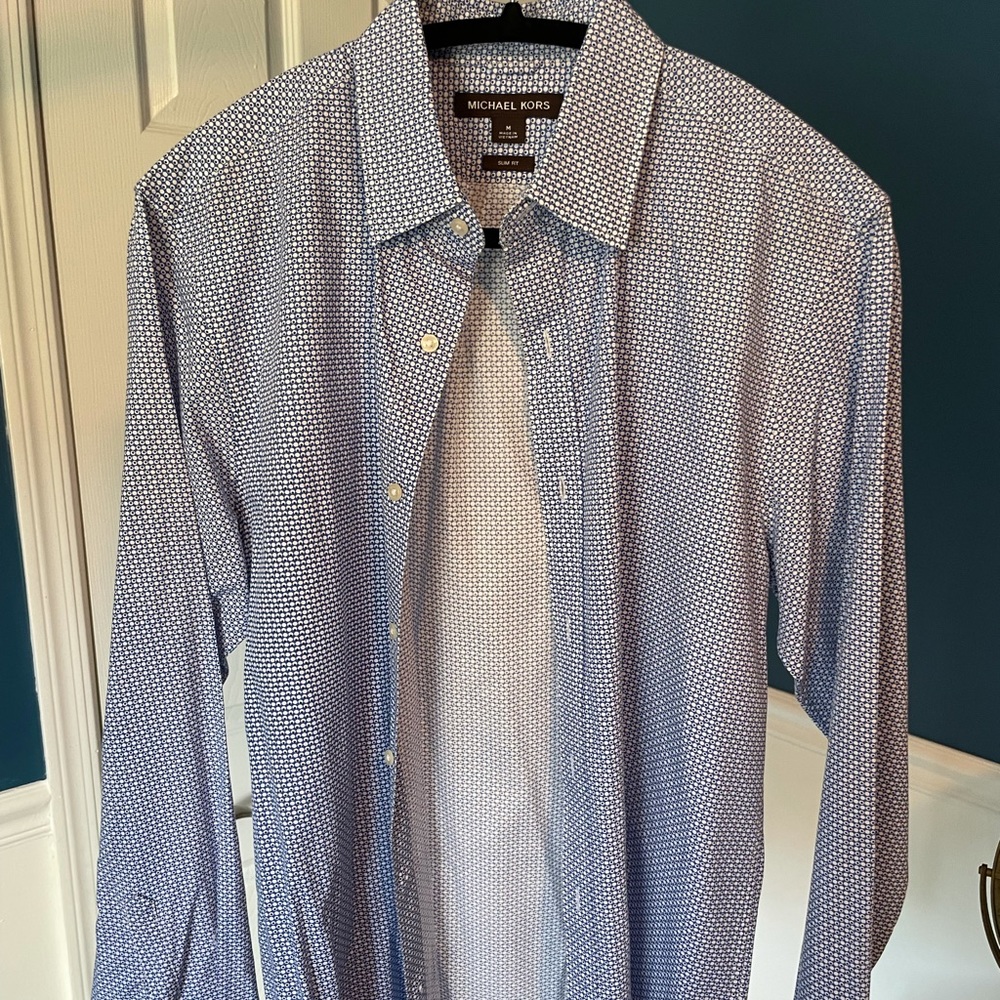Michael Kors shirt, M, Slim Fit, nice pattern